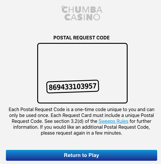 Postal Request