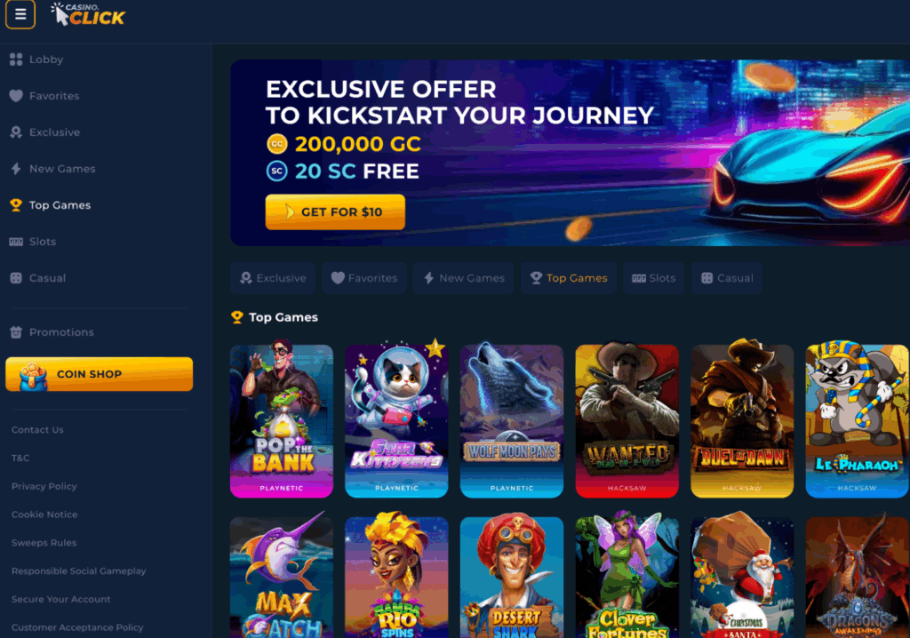 Casino.Click lobby