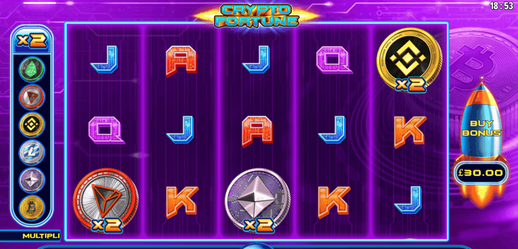 Crypto Fortune game screen
